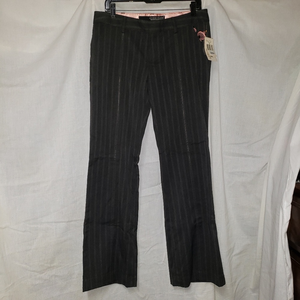 Twill slacks with embellished pocket